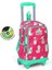 Kids Neon Mercan Su Yeşili Alpaka Desenli Üç Bölmeli Çekçekli Okul Sırt Çantası 23364 1