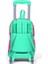 Kids Neon Mercan Su Yeşili Alpaka Desenli Üç Bölmeli Çekçekli Okul Sırt Çantası 23364 2