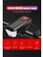 Güneş Enerjili 3 LED Far Moduna Sahip Bisiklet Ön Lambası Su Geçirmez Zil USB Şarj Edilebilir Korna 4