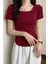 Bordo Basic Kısa Kollu Crop 1