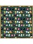 Yeşil Kediler Twill Saten Fular 57*57 cm 1