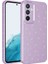Samsung Galaxy S24 Fe Uyumlu Kılıf Koton Simli Silikon Arka Kapak Kamera Korumalı Lila 1