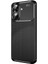 Realme Note 60 Uyumlu Kılıf Negro Karbon Görünümlü Silikon Siyah 1