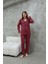 Pamuklu Düğmeli Gömlek Yakalı Pijama Takım 1