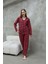 Pamuklu Düğmeli Gömlek Yakalı Pijama Takım 2