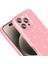 Apple iPhone 16 Pro Max Uyumlu Kılıf Koton Simli Silikon Arka Kapak Kamera Korumalı Açık Pembe 3