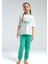 Kız Çocuk Önü Baskılı Pijama Takım 1