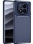 Xiaomi Redmi Note 14 Pro Plus Uyumlu Kılıf Negro Karbon Görünümlü Silikon Lacivert 2