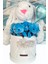 Özel Kututusunda; 45 cm Beyaz Jellycat Tavşan, 5'li Ayıcık ve Folyo Kalp Balonlu Set-Ayıcık Buketi 1