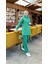 Kapşonlu O Yaka Sade Basic Ikili Eşofman Spor Takımı - 3039 - Benetton Yeşil 1