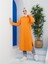 Kapüşonlu Bayan Sweatshirt Orange (3007-070) 5