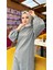 Hira Balon Kol Midi Boy Sade Basic Sweatshirt - 3031 - Antrasit 3