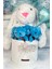 Özel Kututusunda; 45 cm Beyaz Jellycat Tavşan, 5'li Ayıcık ve Folyo Kalp Balonlu Set-Ayıcık Buketi 5