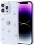 Apple iPhone 14 Pro Max Uyumlu Kılıf Kenarlar Airbagli Simli Şeffaf Kutup Kapak Gümüş 1