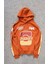 Cherry Fox Turuncu Baskılı Motorcu Sweatshirt 1