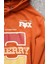 Cherry Fox Turuncu Baskılı Motorcu Sweatshirt 4