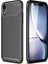 Apple iPhone Xr Karbon Desenli Negro Silikon Kılıf 1