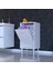Söke Banyo Için Sihirli Kutu 35X75X32,5 Cm’ Lik 1 Göz Sepet Hazneli Mini Banyo Dolabı 2