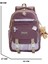 Relaxion 2144-1396 Kore Tarzı Unisex Çocuk Üçlü Set Ilkokul Sırt Çantası - NKT02144-MOR-TEKEBAT 4