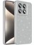 Xiaomi 14T Uyumlu Kılıf Koton Simli Silikon Arka Kapak Kamera Korumalı Gümüş 2