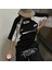 Siyah Şerit Detaylı Smarttooth Unisex T-Shirt 2