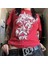 Kırmızı Cyber Grunge Vintage Star T-Shirt 1