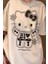 Beyaz Hello Kitty Spooky Skeleton Unisex T-Shirt 1
