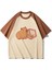 Kahverengi Raglan Kapibara Pizza Unisex T-Shirt 1