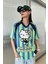 Yeşil Çizgili V Yaka Hello Kitty Whoosis Unisex T-Shirt 1