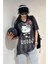 Siyah Çizgili V Yaka Hello Kitty Whoosis Unisex T-Shirt 1