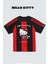 Siyah Kırmızı Hello Kitty Football Forma Unisex T-Shirt 3