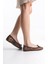 705 Leopar Fiyonklu Comfort Casual Kadın Babet 2