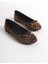 705 Leopar Fiyonklu Comfort Casual Kadın Babet 4