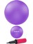 65 cm ve 20 cm Pilates Topu Seti + Çift Yönlü Pompa - Yoga, Pilates, Denge Egzersizi 2