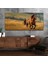 Yatay Saatli Yandan Sanat Temalı Cam Tablo YSYS301 1