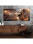 Yatay Saatli Yandan Sanat Temalı Cam Tablo YSYS354 1