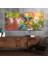 Yatay Saatli Yandan Sanat Temalı Cam Tablo YSYS371 1