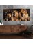 Yatay Saatli Yandan Sanat Temalı Cam Tablo YSYS317 1