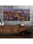 Yatay Saatli Yandan Sanat Temalı Cam Tablo YSYS240 1