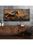 Yatay Saatli Yandan Sanat Temalı Cam Tablo YSYS281 1