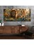 Yatay Saatli Yandan Sanat Temalı Cam Tablo YSYS377 1