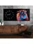 Yatay Saatli Yandan Sanat Temalı Cam Tablo YSYS303 1