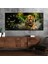 Yatay Saatli Yandan Sanat Temalı Cam Tablo YSYS304 1