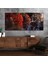 Yatay Saatli Yandan Sanat ve Doğa Temalı Cam Tablo YSYS212 1