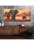 Yatay Saatli Yandan Sanat Temalı Cam Tablo YSYS288 1