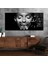 Yatay Saatli Yandan Sanat ve Doğa Temalı Cam Tablo YSYS041 1