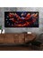 Yatay Saatli Yandan Sanat Temalı Cam Tablo YSYS295 1