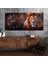 Yatay Saatli Yandan Sanat Temalı Cam Tablo YSYS345 1