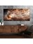 Yatay Saatli Yandan Sanat Temalı Cam Tablo YSYS283 1