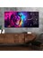 Yatay Saatli Yandan Sanat Temalı Cam Tablo YSYS327 1